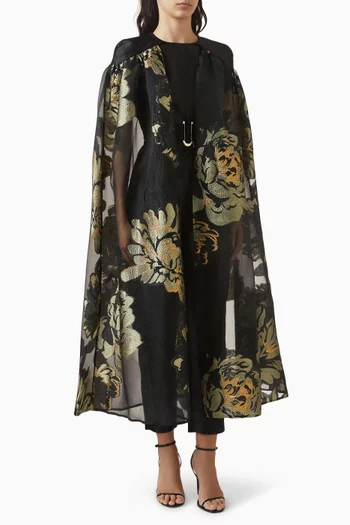 جمبسوت بكاب مزين بنقشة زهور