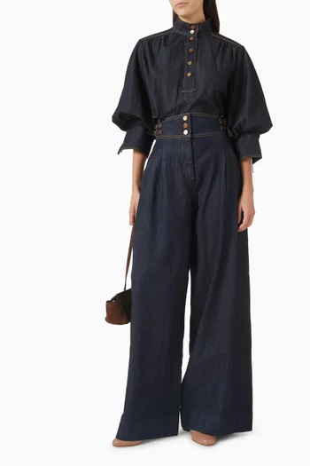 Billow Shirt in Denim