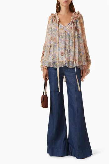 Rebellion Corded Blouse in Silk