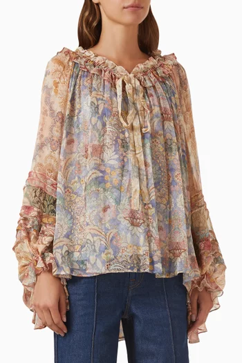 Rebellion Corded Blouse in Silk