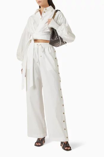 Rebellion Wrap Blouse in Poplin