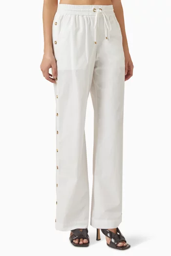 Rebellion Button Pants in Poplin