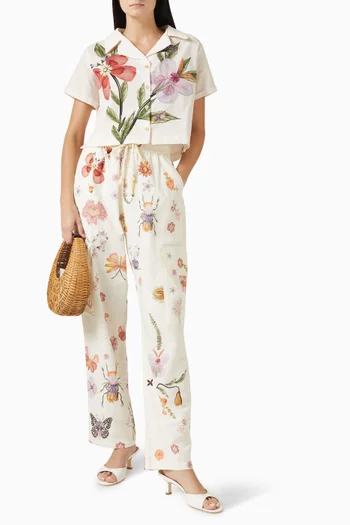 بنطال سيرافين كتان