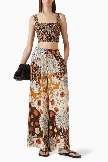 بلوزة كوسيا قصيرة فيسكوز