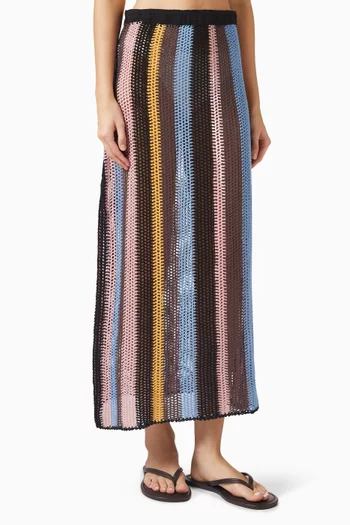 تنورة سايبرس قطن وكروشيه