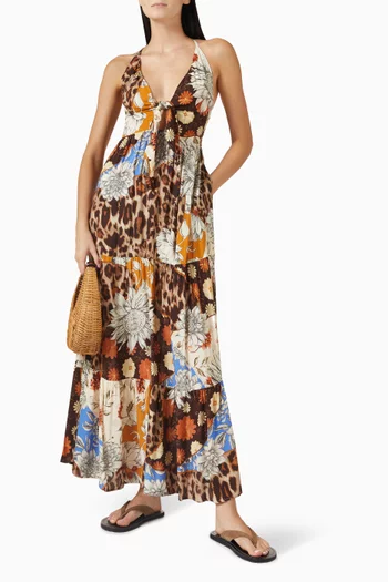 Gabriella Printed Dress in Viscose