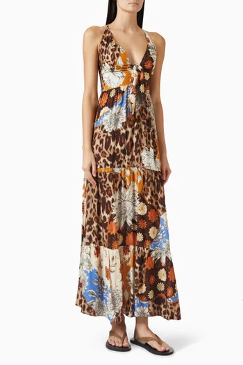 Gabriella Printed Dress in Viscose
