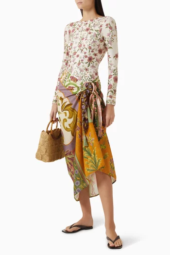 Marine Pareo in Viscose