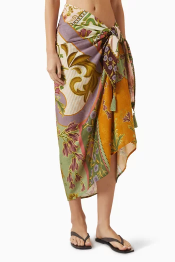 Marine Pareo in Viscose