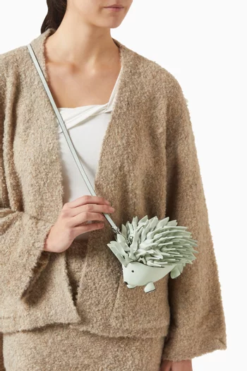 حقيبة كريترز ستيفي بتصميم قنفذ ميني جلد