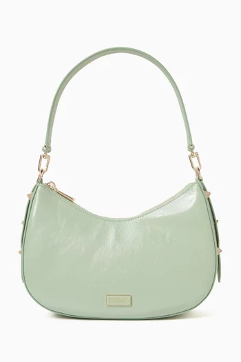 Small Liv Shoulder Bag in Crinkle Patent Leather