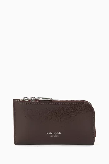 Halo Small Bifold Wallet in Glazed Leather