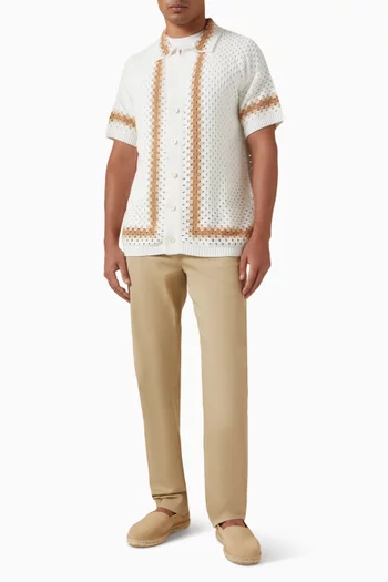 Pinto Crochet Cardigan in Cotton