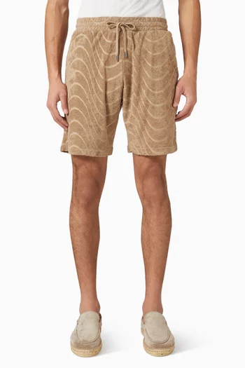Augusto Jacquard Shorts in Cotton-terry