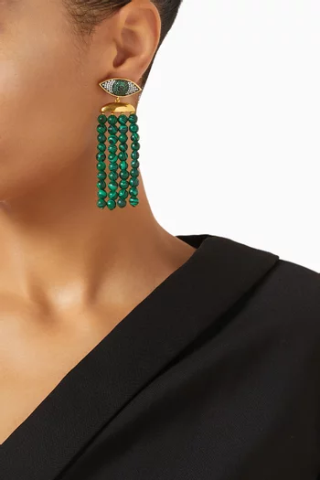 Nazar Mini Noto Earrings in 24kt Gold-plated Bronze