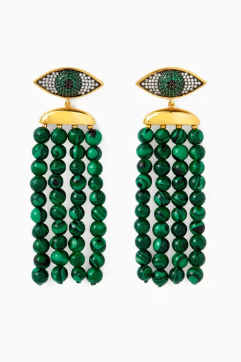 Nazar Mini Noto Earrings in 24kt Gold-plated Bronze