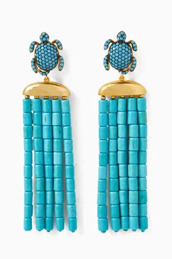 Serdarino Bodrum Earrings in 24kt Gold-plated Bronze