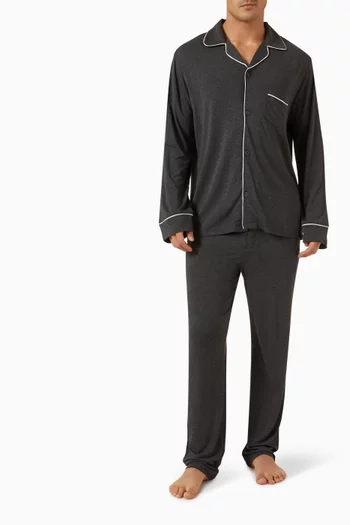 طقم بيجاما ويليام بأكمام طويلة تينسيل مودال