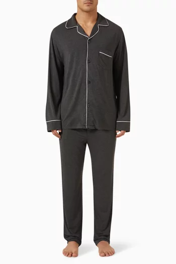 طقم بيجاما ويليام بأكمام طويلة تينسيل مودال