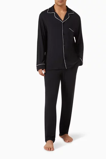 طقم بيجاما ويليام بأكمام طويلة تينسيل مودال