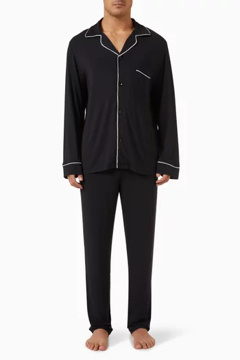 طقم بيجاما ويليام بأكمام طويلة تينسيل مودال