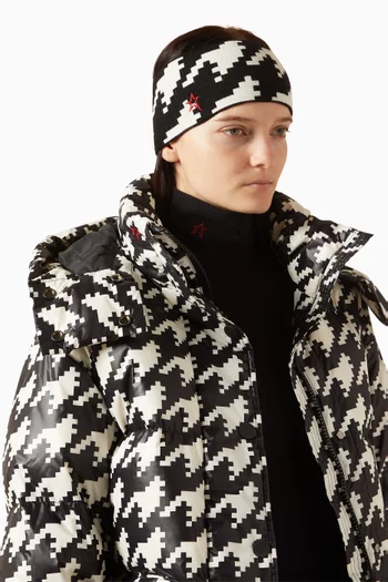 Houndstooth PM Headband in Merino Wool