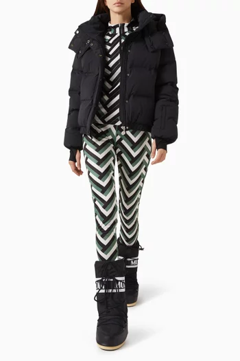 لغينغز مزين بنقشة