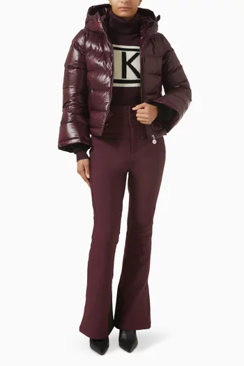 بنطال تزلج اورورا بقصة واسعة وخصر مرتفع