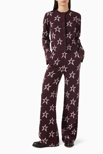 كارديغان شاليه بنسيج صوف مارينو