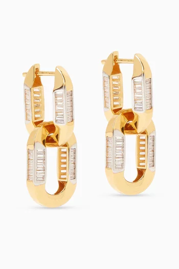 أقراط لوفينج إت فضة إسترلينية مطلية ذهب عيار 24