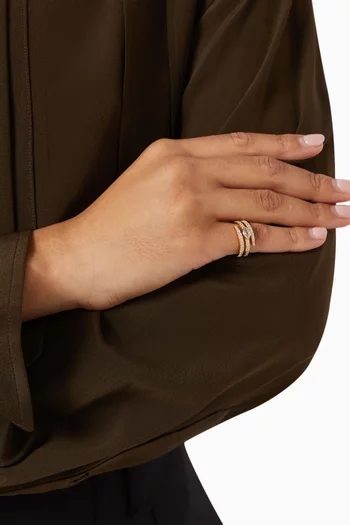 خاتم سبلنديد فضة مطلية ذهب عيار 24