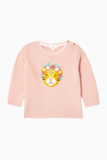 Embroidered Frida Sweater in Organic Cotton