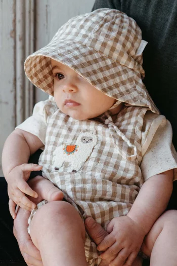 Gingham Sun Hat