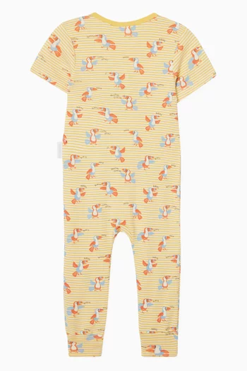 Si Senor Zip Romper in Organic Cotton