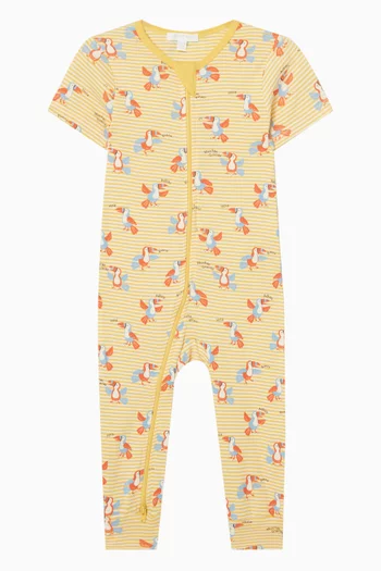 Si Senor Zip Romper in Organic Cotton