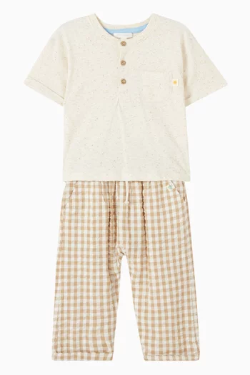 Henley T-shirt in Organic Cotton