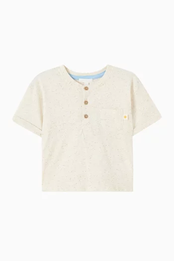 Henley T-shirt in Organic Cotton