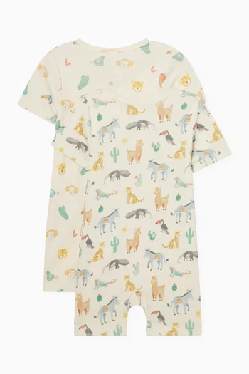 طقم لباس قطعة واحدة شورت، قطعتان