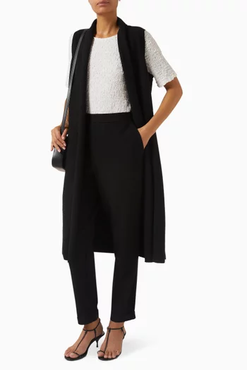 Shawl Collar Vest in Regenerative Wool