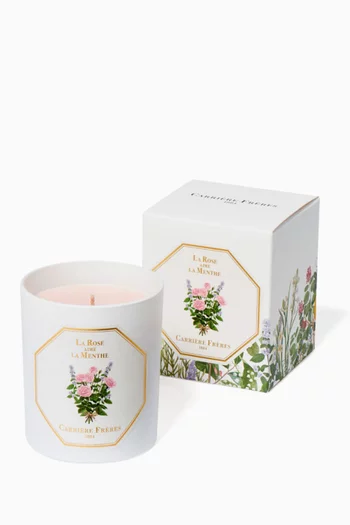 La Rose aime la Menthe Scented Candle, 185g