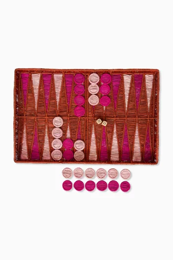 Backgammon Board Game in Iraca palm