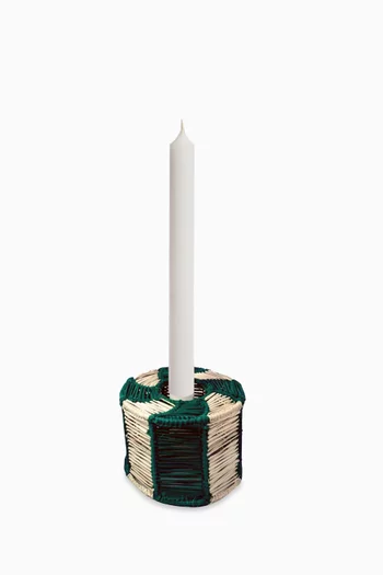 Small Peppermint Candle Holder