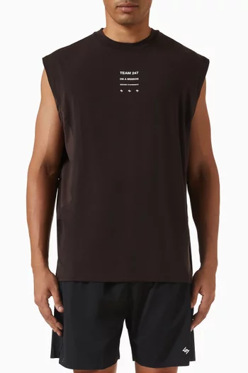 تي شيرت بلا أكمام 247 أبريزينج فضفاض