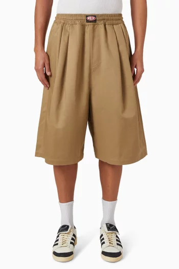 Orale Elastic Shorts in Cotton-blend