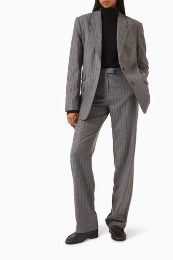 سترة بياقة عالية صوف وكشمير