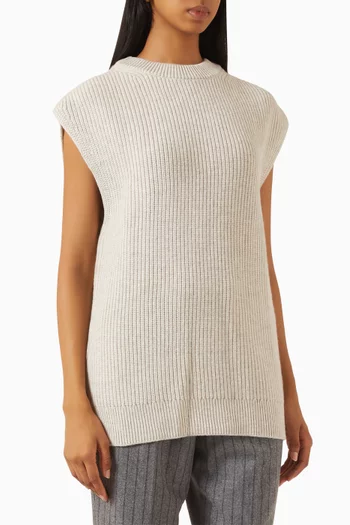 Vest in Merino-wool