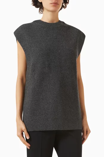 Vest in Merino-wool