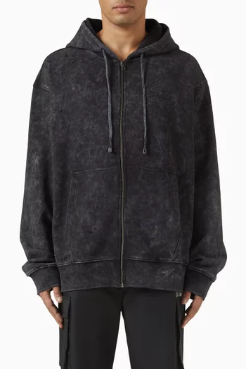 Zip Hoodie 001 in Cotton