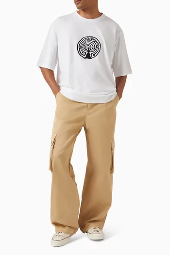 تي شيرت 014 بقصة فضفاضة قطن