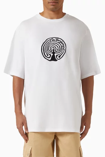 تي شيرت 014 بقصة فضفاضة قطن